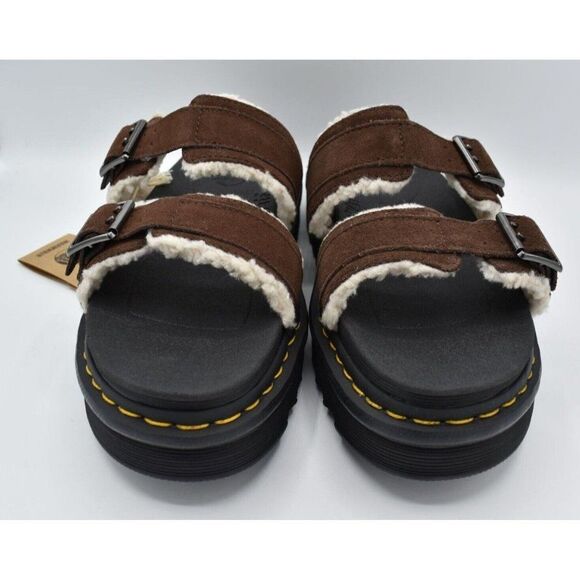 Dr Martens‎ Mens Size 12 Myles Brown Suede Buckle Slide Sandals Shoes main image 10